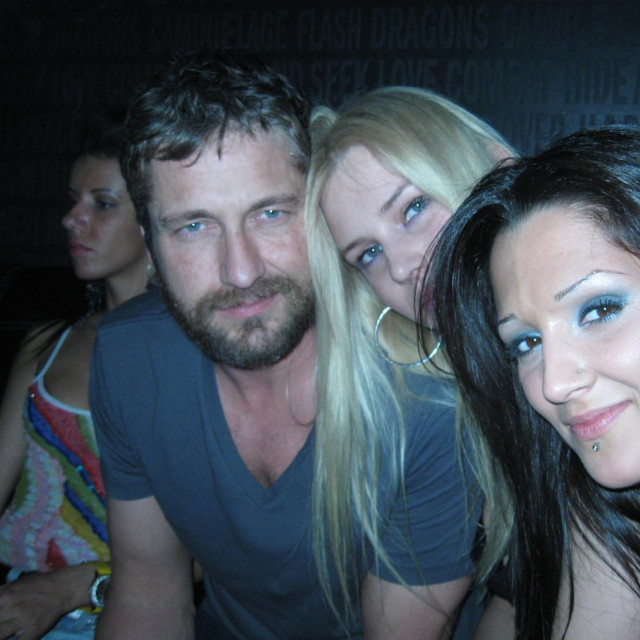 Gerard Butler i Martina Rajić 2010. u Beogradu
