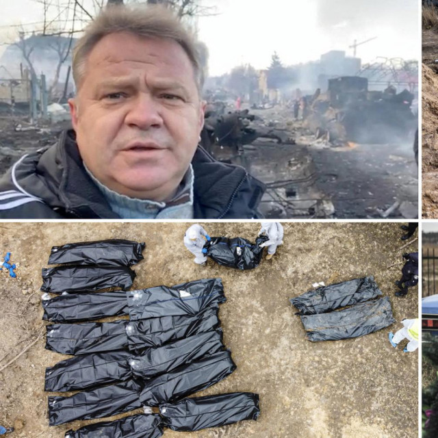 Gradonačelnik Anatolij Fedoruk i prizori iz Buče