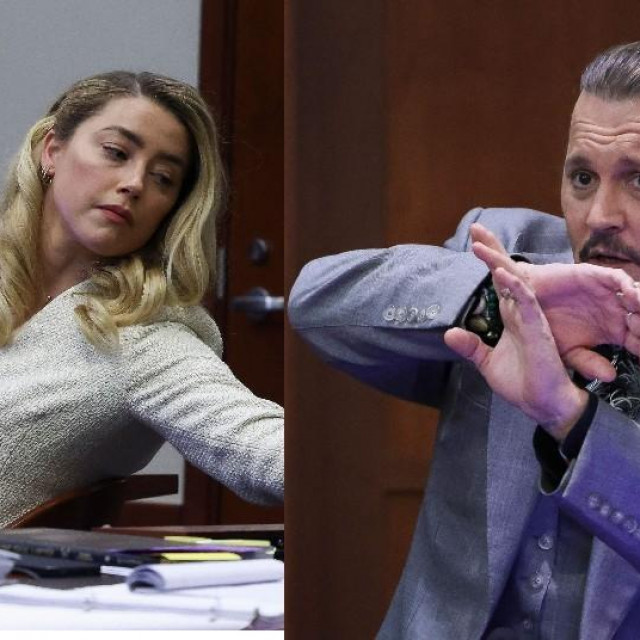 Amber Heard i Johnny Depp na sudu