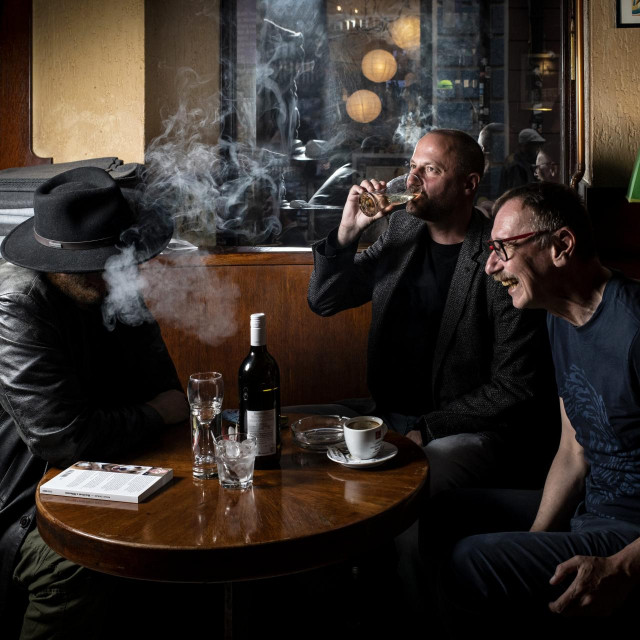 Tomislav Čadež i književnik Željko Špoljar