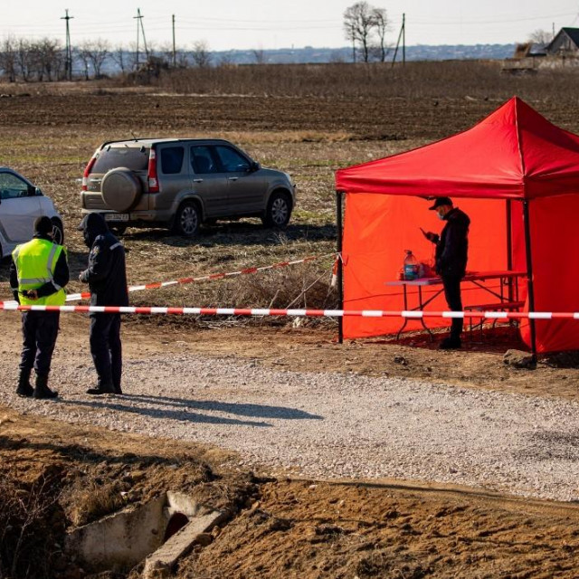 Ilustracija, prizor s granice Moldavije i Ukrajine