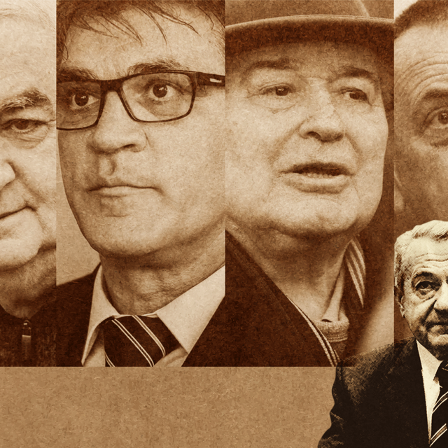 Ivan Zvonimir Čičak, Marko Grubišić, Đuro Perica i Ivan Vrkić. Ispod njih su Zdravko Mustač i Josip Perković