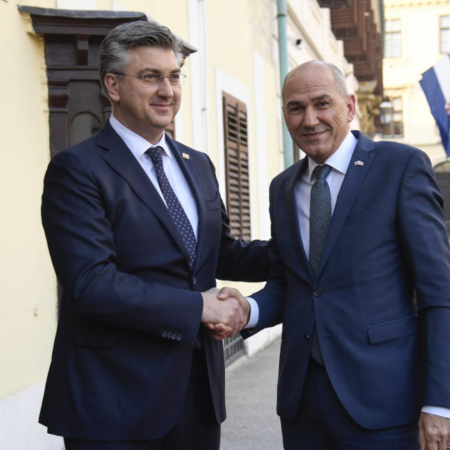Andrej Plenković i Janez Janša