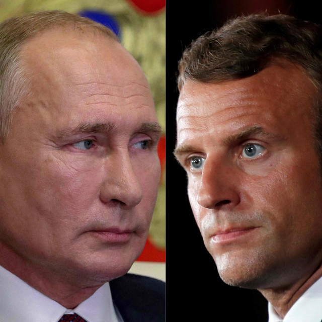 Vladimir Putin i Emmanuel Macron