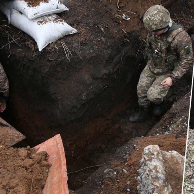 Ukrajinski vojnici u rovu