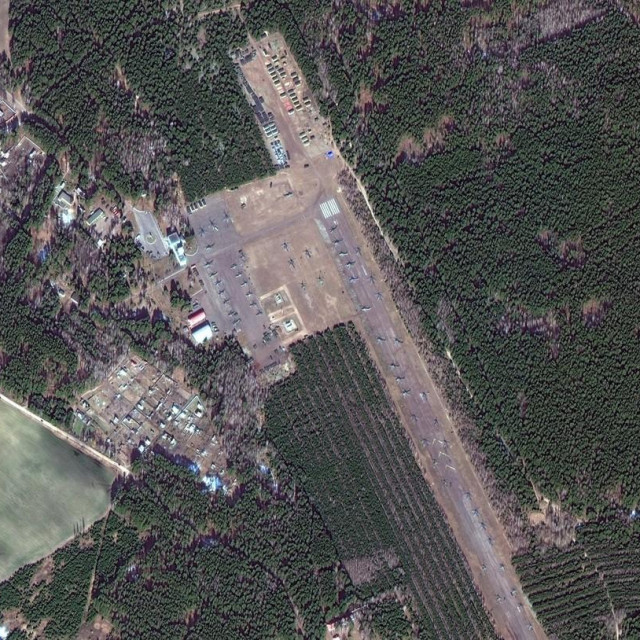 Arhivska fotografija: Helikopteri u bjeloruskoj zračnoj bazi koja se nalazi blizu granice s Ukrajinom