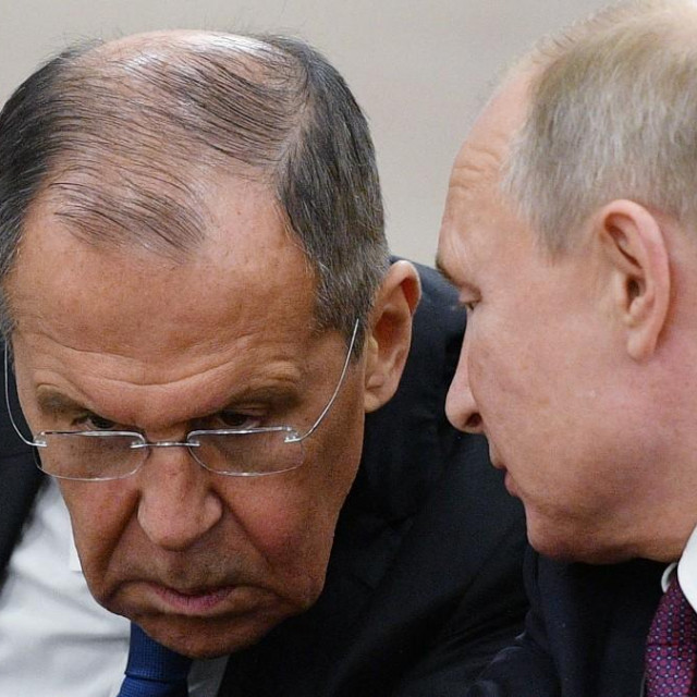 Sergej Lavrov i Vladimir Putin (arhiva)