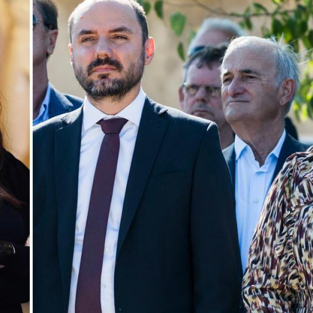 Snježana Vasiljević (lijevo), Boris Milošević i Anja Šimpraga (desno)