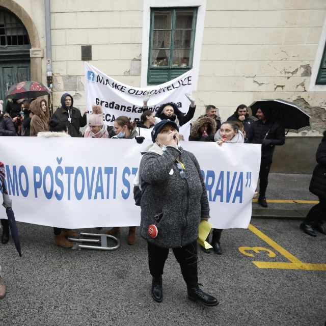 prosvjed roditelja odgojitelja u Zagrebu