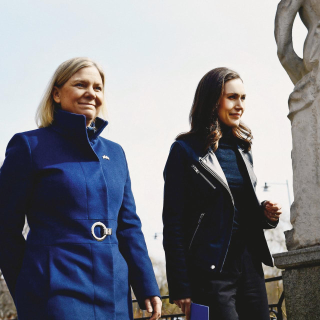 Premijerke Švedske i Finske Magdalena Andersson i Sanna Marin