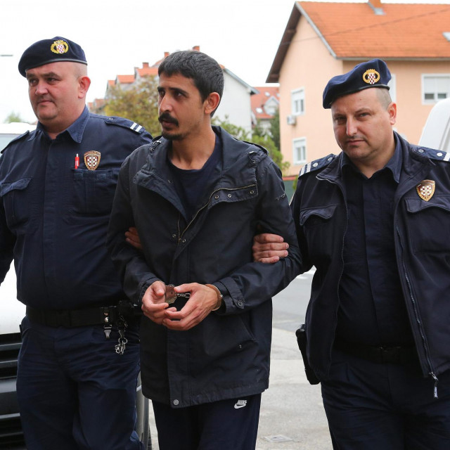 Dovođenje Muhammada S., osumnjičenog za ubojstvo u tramvaju broj 6, na ispitivanje