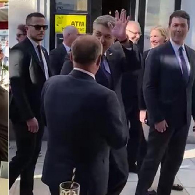 Skandiranje Andreju Plenkoviću na Rivi u Splitu