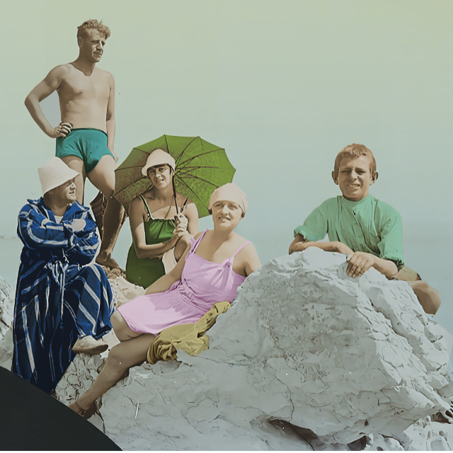 Splitska ekipa na kupanju, 1920.