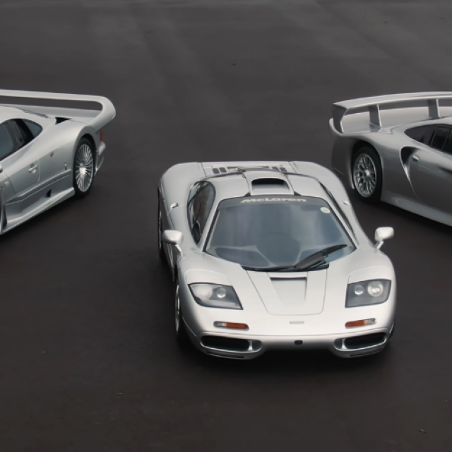 Mercedes CLK GTR, McLaren F1 i Porsche 911 GT1
