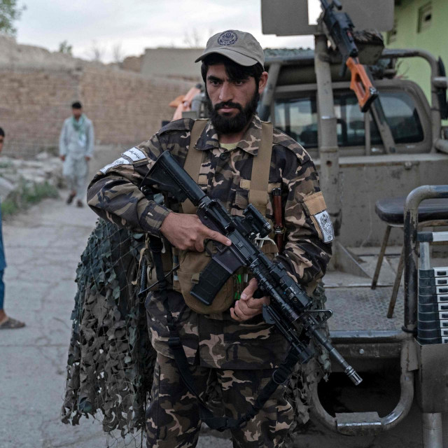 Talibanski vojnik na poprištu incidenta