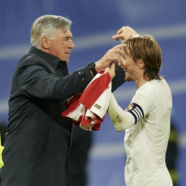 Carlo Ancelotti i Luka Modrić