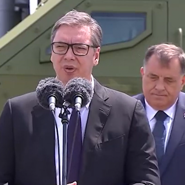 Aleksandar Vučić na mitingu Štit 2022
