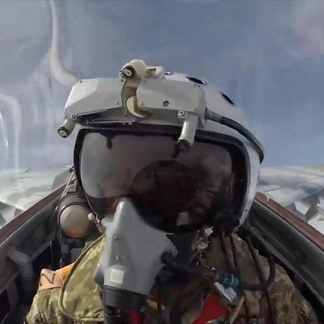 Pilot borbenog aviona Zračnih snaga Ukrajine, ilustracija