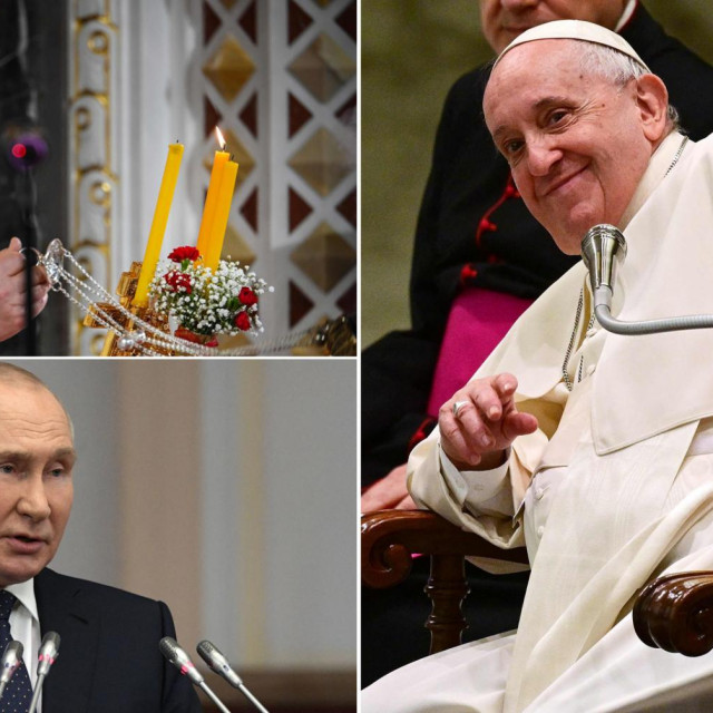 Papa Franjo, patrijarh Kiril i Vladimir Putin