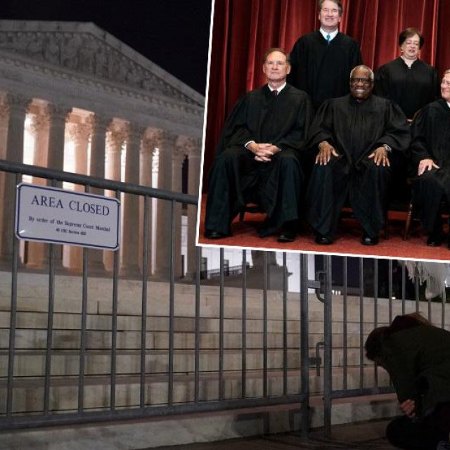Zagrada Vrhovnog suda SAD-a i devetero sudaca Vrhovnog suda