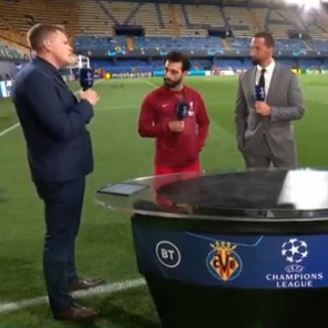 Salah u studiju BT Sporta na terenu