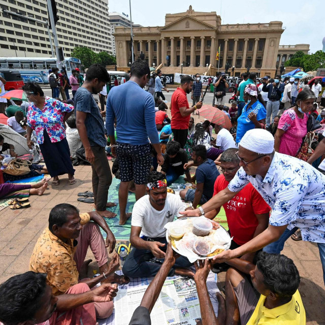 Prosvjed protiv predsjednika Šri Lanke Gotabaya Rajapakse