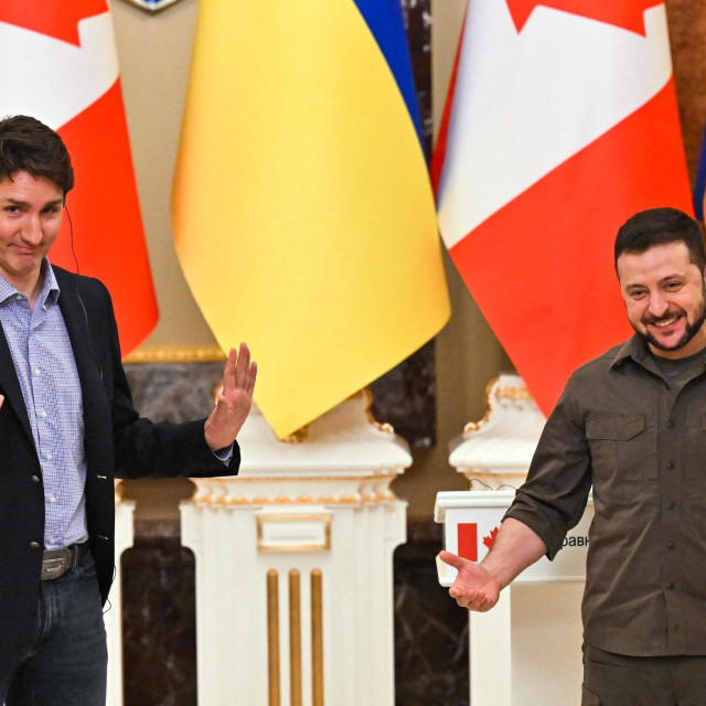 Justin Trudeau i Volodimir Zelenski