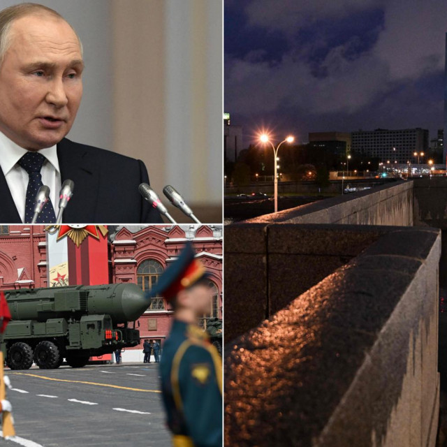 Vladimir Putin i Moskva uoči parade