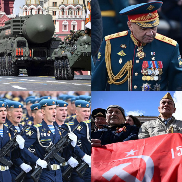 Prizori s parade u Moskvi