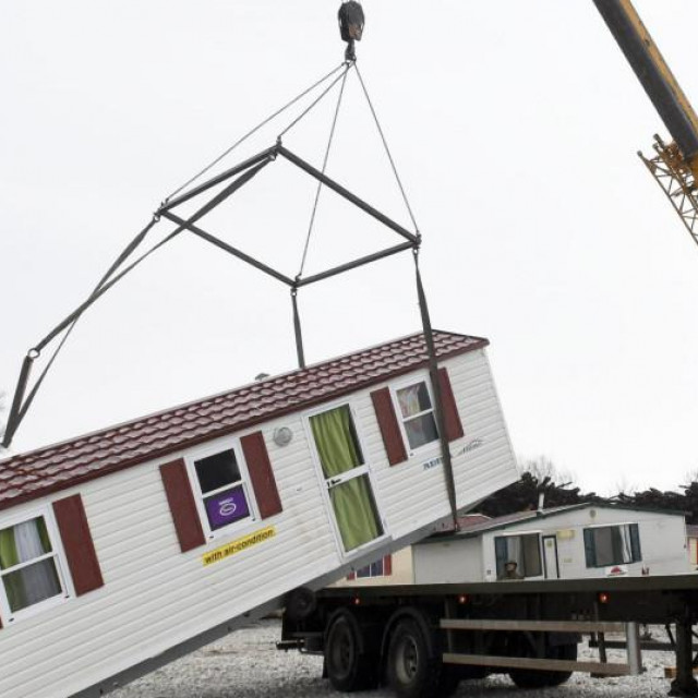 Mobilna kućica za stradale u potresu (ilustracija)