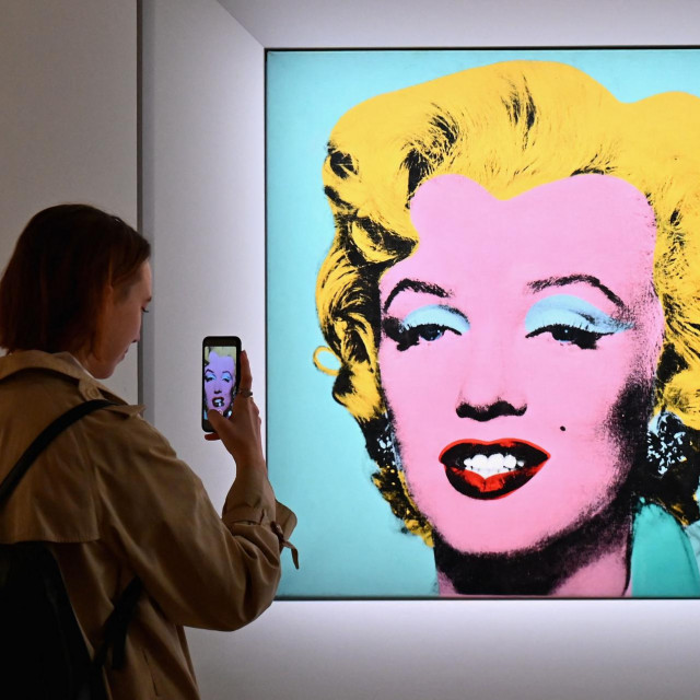 Andy Warhol 'Shot Sage Blue Marilyn'