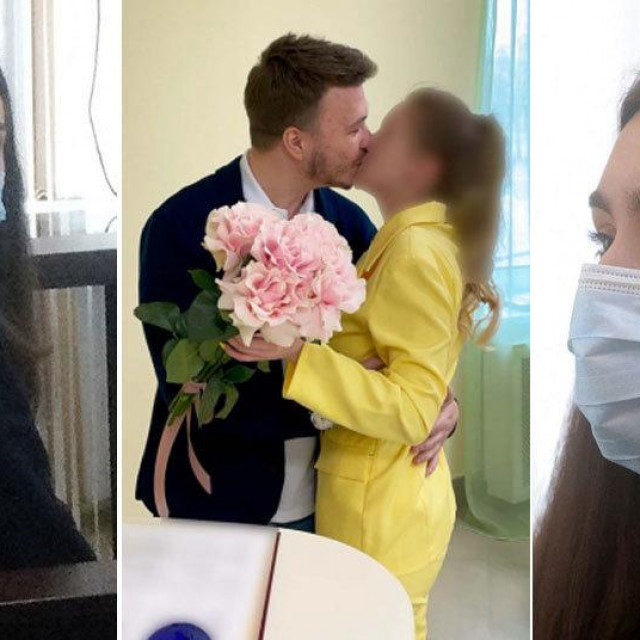 Sofia Sapega; u sredini Roman Protaševič i nova odabranica