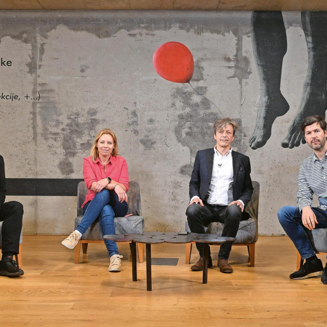 Marko Rakar, IT ekspert; Ida Pandur, NEARbalkans, stručnjakinja za društvene mreže; Boris Vlašić; Nikola Vrdoljak, agencija 404, stručnjak za društvene mreže i marketing