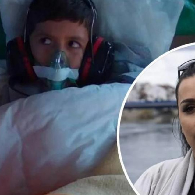 Posljednja fotografija živog Gabrijela Bebića, neposredno pred polijetanje helikopter iz Metkovića za Split (glavna fotografija), Ivana Bebić (u krugu)