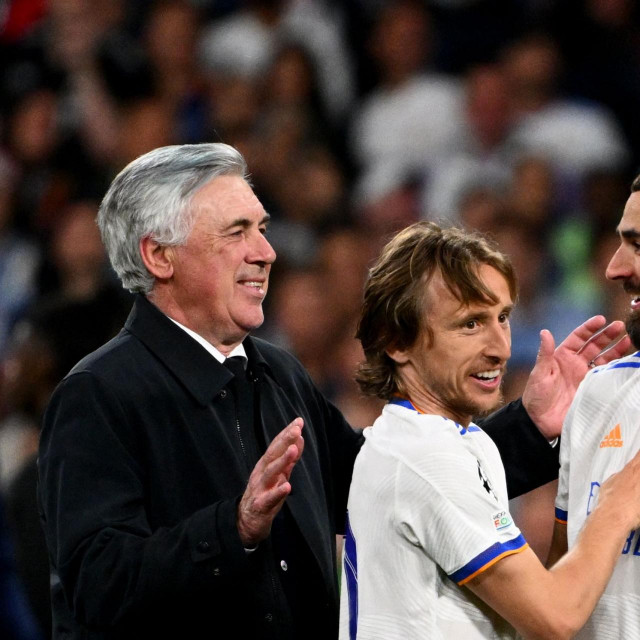 Ancelotti, Modrić i Karim Benzema