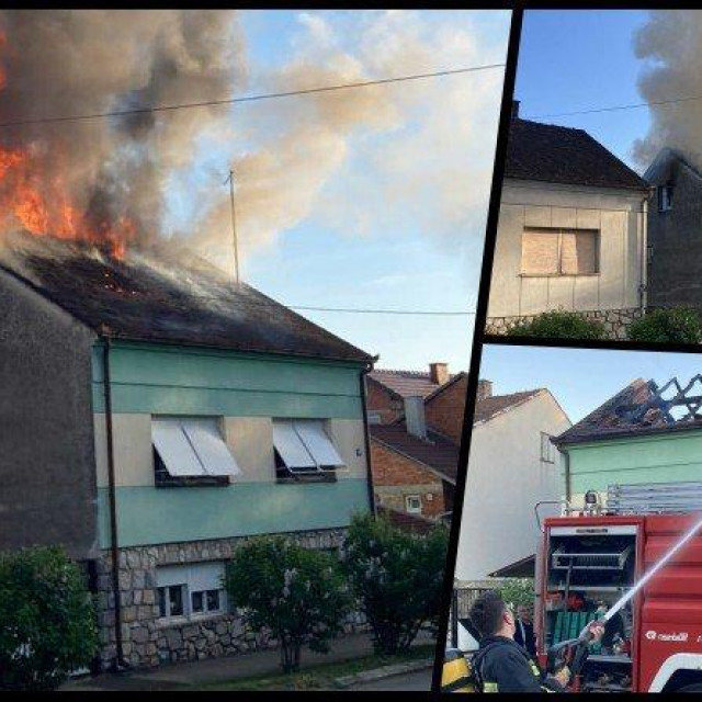 Daruvarski vatrogasci s požarom su se borili više od dva sata