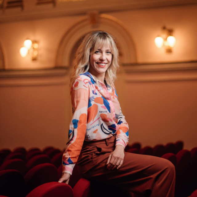 Glumica Petra Cicvarić u kazalištu Zorin dom
 