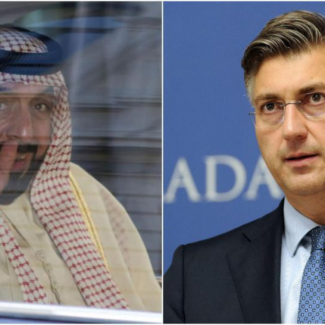 Šeik Kalifa Bin Zajed al Nahjan i Andrej Plenković