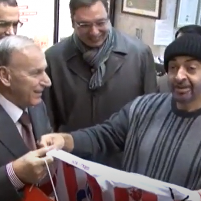 Dragan Džajić, Aleksandar Vučić i Muhamed bin Zajed Al Nahjan