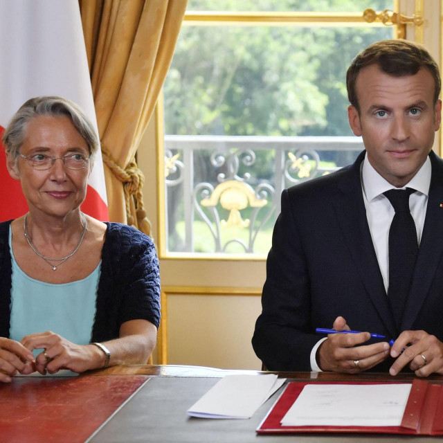 Emmanuel Macron i Elisabeth Borne