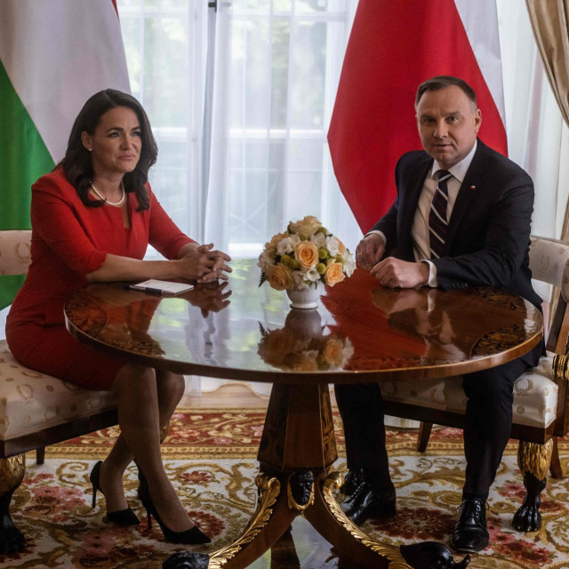 Andrzej Duda i Katalin Novak