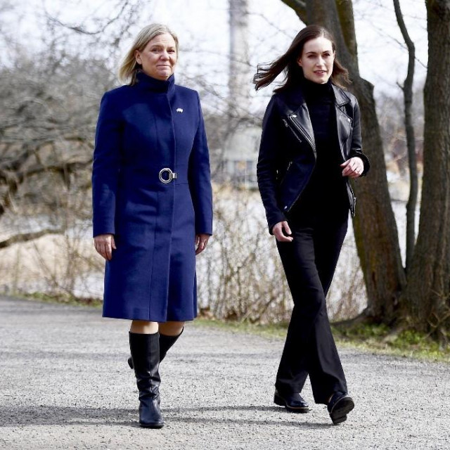 Švedsja premijerka Magdalena Andersson i finska premijerka Sanna Marin