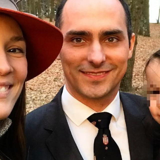 Princeza Ljubica Karađorđević sa suprugom, princem Mihailom i kćeri