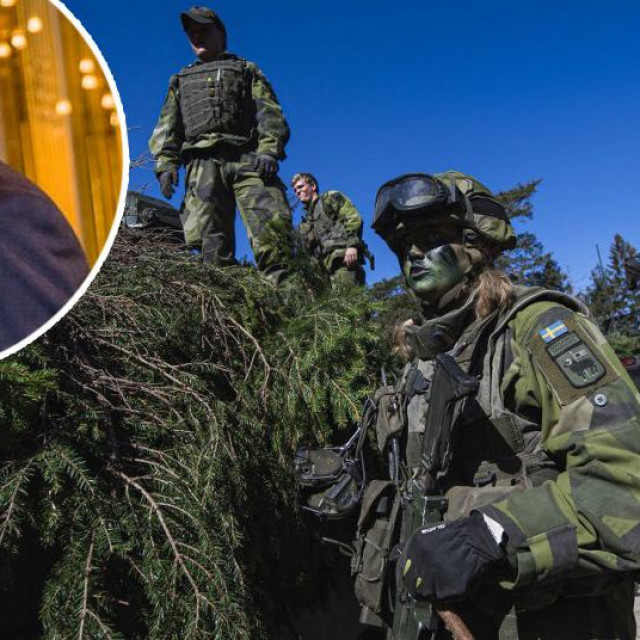 Mario Nobilo (u krugu), švedski vojnici (glavna fotografija)