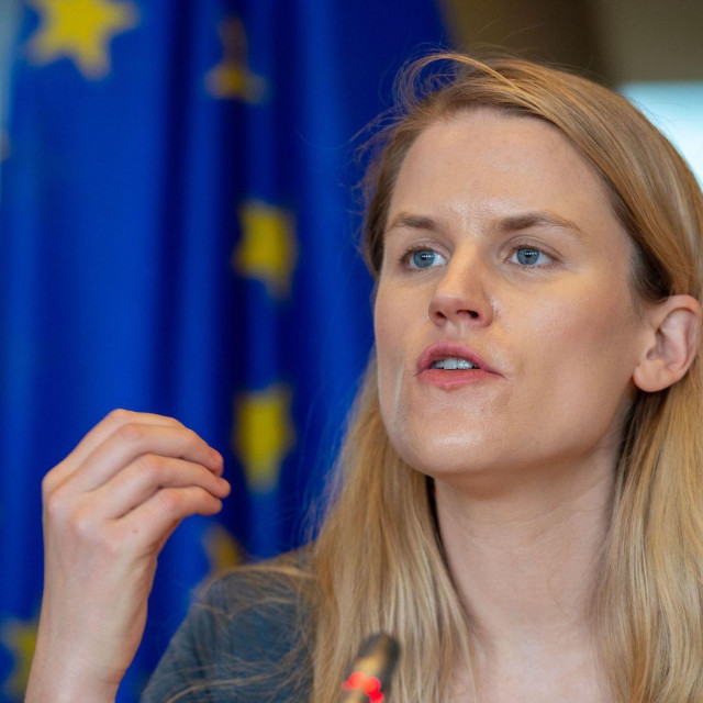 Frances Haugen, zviždačica iz Facebooka u Europskom parlamentu