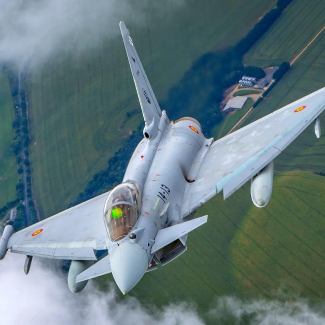 Eurofighter zračnih snaga Španjolske - riječ je o borbenom avionu 4+ generacije koji proizvodi europski konzorcij na čelu s tvrtkom Airbus