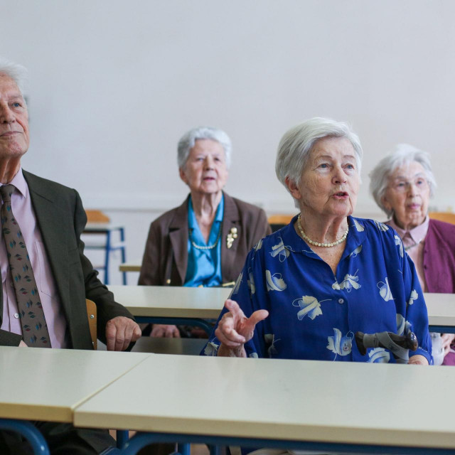 Vedran Cvitanić, Zlata Posarić, Koraljka Kos i Vera Marčelja
