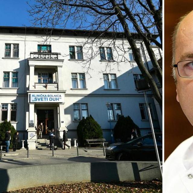 Bolnica Sveti Duh (lijevo), Ratko Matijević (desno)