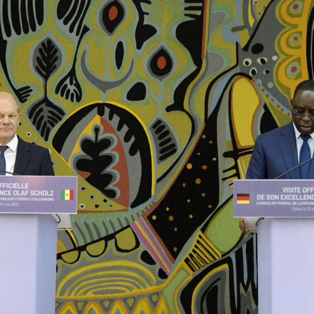 Olaf Scholz i Macky Sall