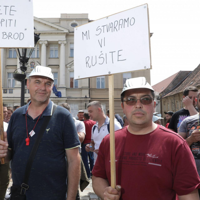 Prosvjed Sindikata Hrvatskih željeznicara